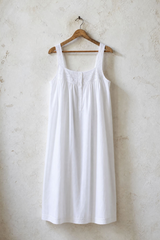 Joy White Cotton Nightgown