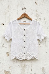 Eyelet Crochet Top