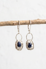 Sapphire Molten Earrings