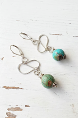 African Turquoise Earring