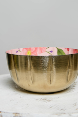 Butterfly Garden Glazed Ceramic Bowl
