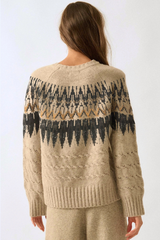 Cable Knit Fair Isle Sweater