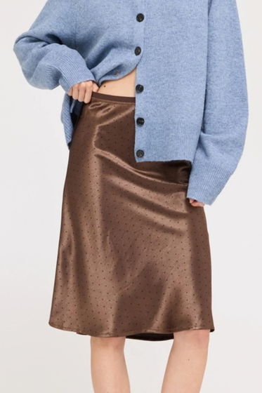 Polka Dot Slip Skirt