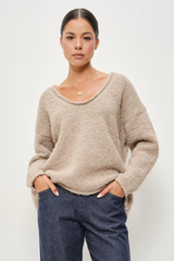 Danielle V-Neck Soft Pullover