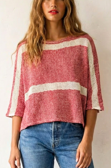 Stripe Crochet Layer