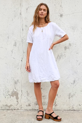 French Monogrammed Farmhouse Dress