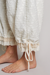 High-Rise Lace Ruffle Jogger