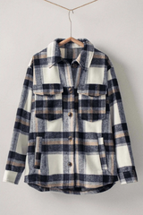 Plaid Button-Down Jacket