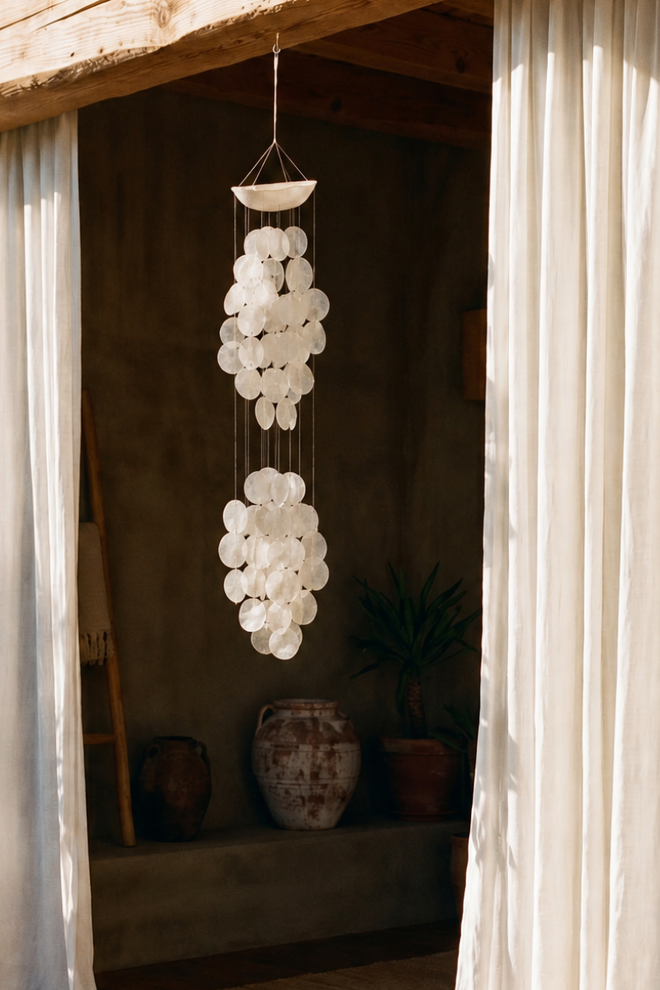 Capiz White Wind Chime