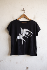 Tee with Two Swallows