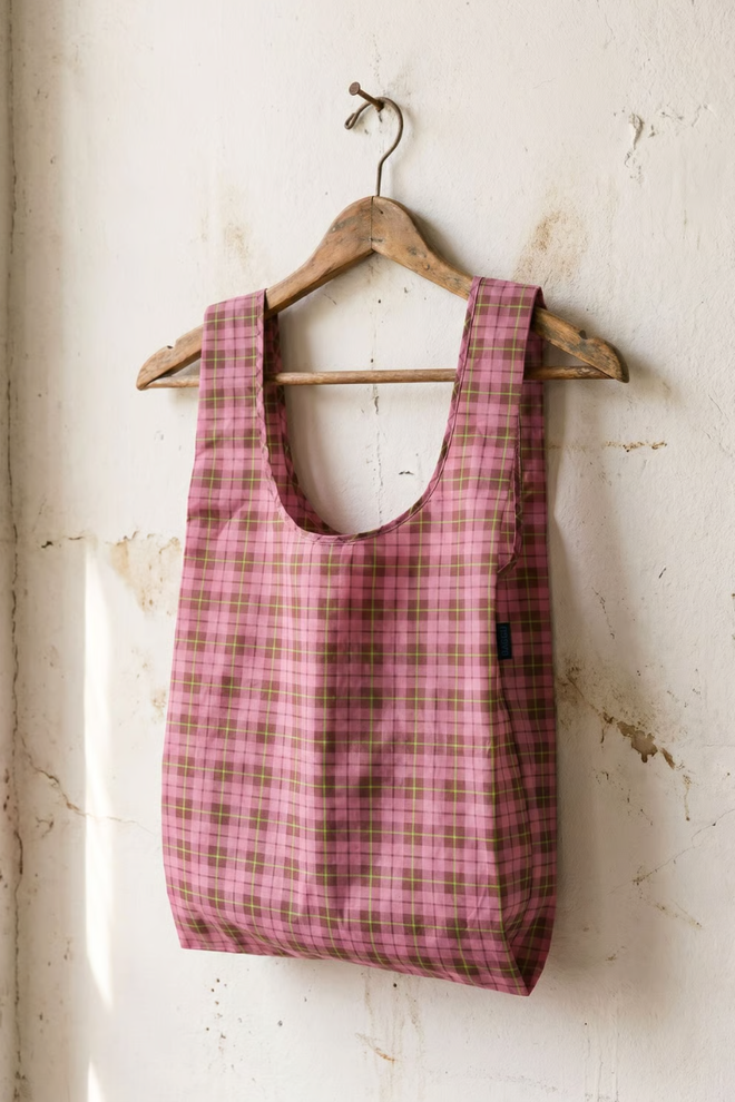 Big Baggu - Azalea Pink Tartan