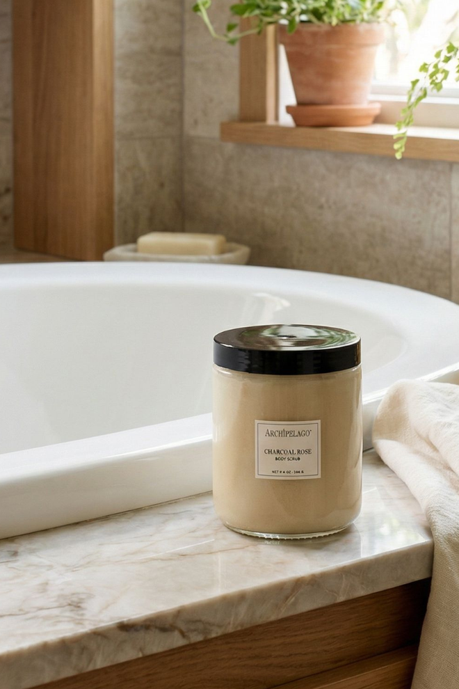 Charcoal Rose Body Scrub