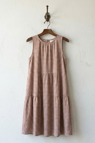 Gingham Panel Dress
