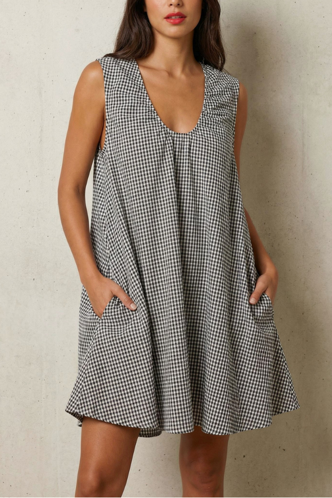 Andrea Gingham Dress