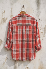 Double Gauze Plaid Shirt