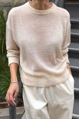 Cecile Crew Neck Mohair Sweater