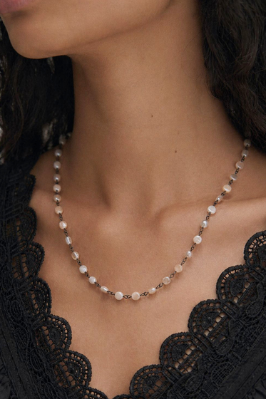 Rose Quartz Layering Chain