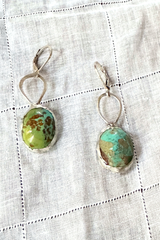 Turquoise Nugget Earrings