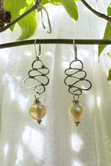 Intricate Freshwater Pearl Earrings