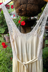 French Vintage Lace Slip Dress, Circa 1928–1934
