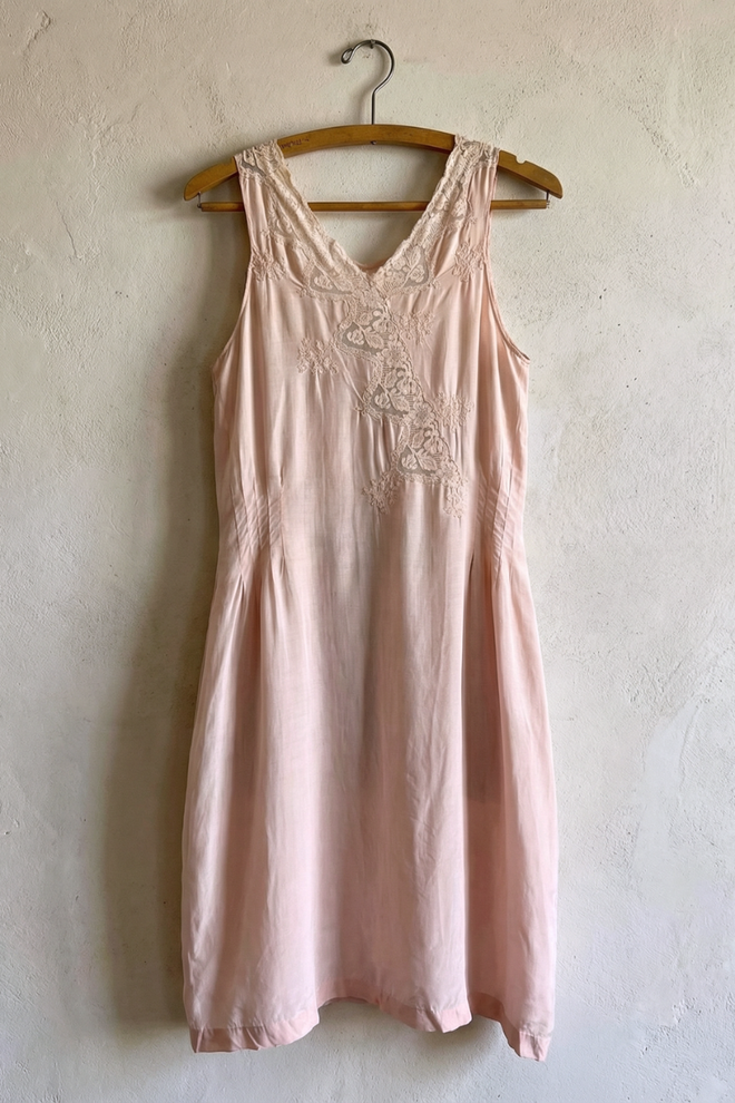 French Vintage Silk Slip