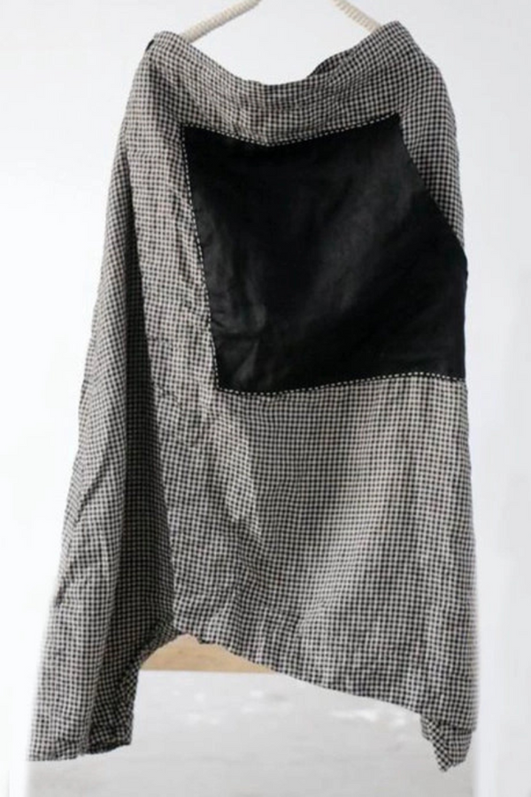 Split-Joint Cropped Linen Pants