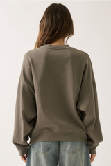 Floral Vases Oversize Thermal Graphic Top