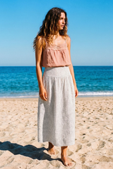 Striped Cotton Skirt