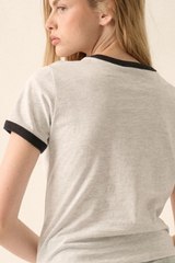 Liberty For All Contrast Graphic Tee