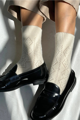Cashmere Pointelle Socks