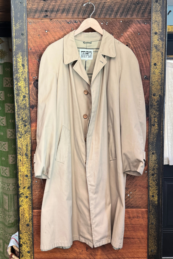 Vintage Man Style Paris Trench Coat