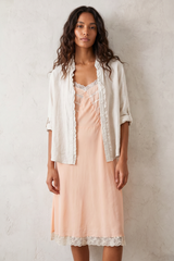 Pink Satin French Vintage Slip