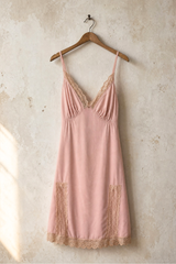 Lace Trim Slip Mini Dress