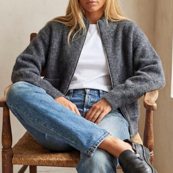 Le Bon Shoppe Alpaca Zip Front Jacket – Studio Opal Boutique