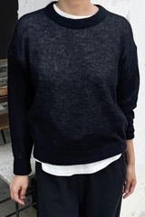 Cecile Crew Neck Mohair Sweater