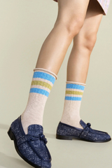 Slub Roll Top Athleisure Crew