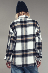 Plaid Button-Down Jacket