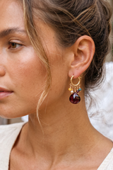 Garnet Burst Earrings