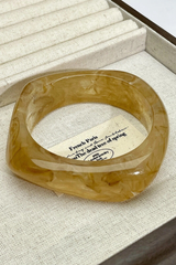 Vintage Irregular Acetate Wide Cuff Bracelet