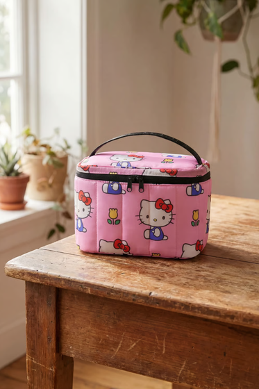 Puffy Lunch Bag Hello Kitty Pink