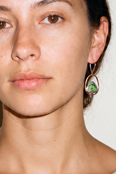 Golden Heart Earring