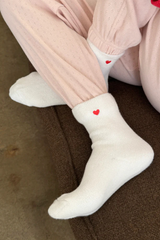 Embroidered Cloud Socks