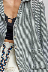 Lightweight Striped Shacket