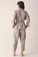 Tapered Ankle Wool Pants