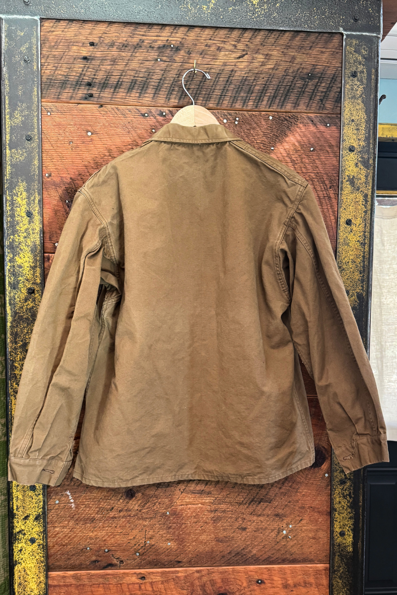 Chestnut Brown Vintage French Workwear Jacket