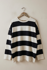 Cotton Stripe Crew