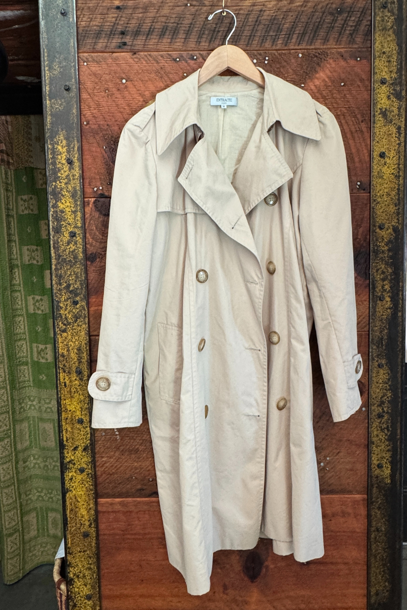 Vintage Entracte Paris Trench Coat
