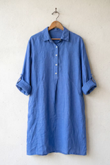 3 Button Linen Dress