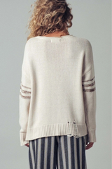 Varsity 80 Distressed Knit Pullover