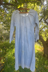 Hand-Mended Linen Chemise Circa 1900, France